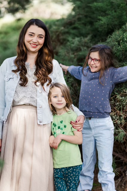 Paige Andreozzi and her children.